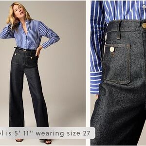 High-Waisted Sailor Jeans